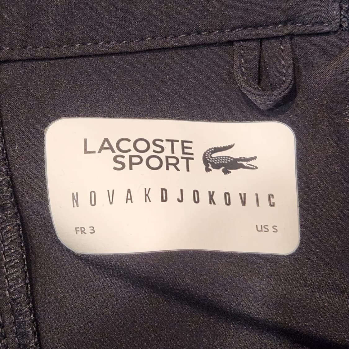 라코스테 블랙 트레이닝 반바지 (S) 상품이미지3