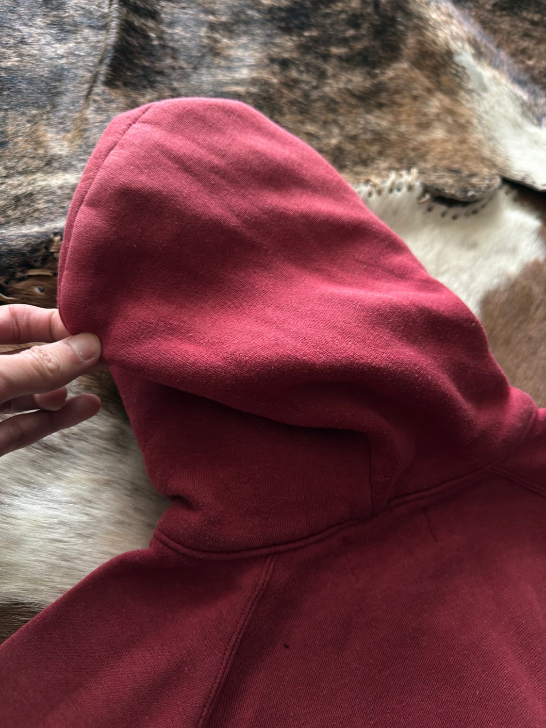 vintage Red plane Washed Hood Zip-up 상품이미지6