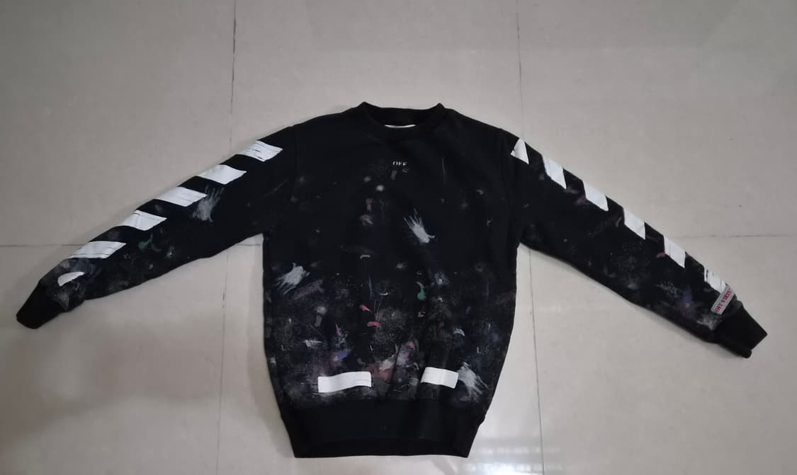 오프화이트 17FW 갤럭시 브러쉬 맨투맨 상품이미지2