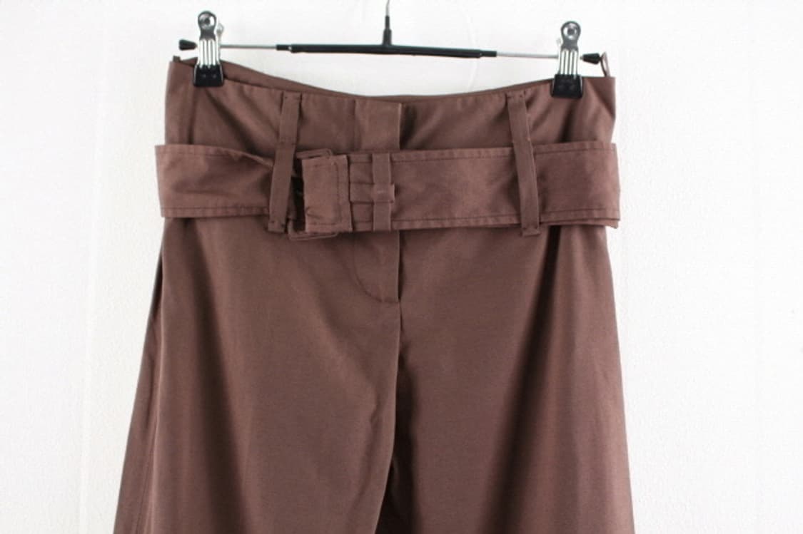 PRADA 브라운 벨트디테일 슬랙스 상품이미지1