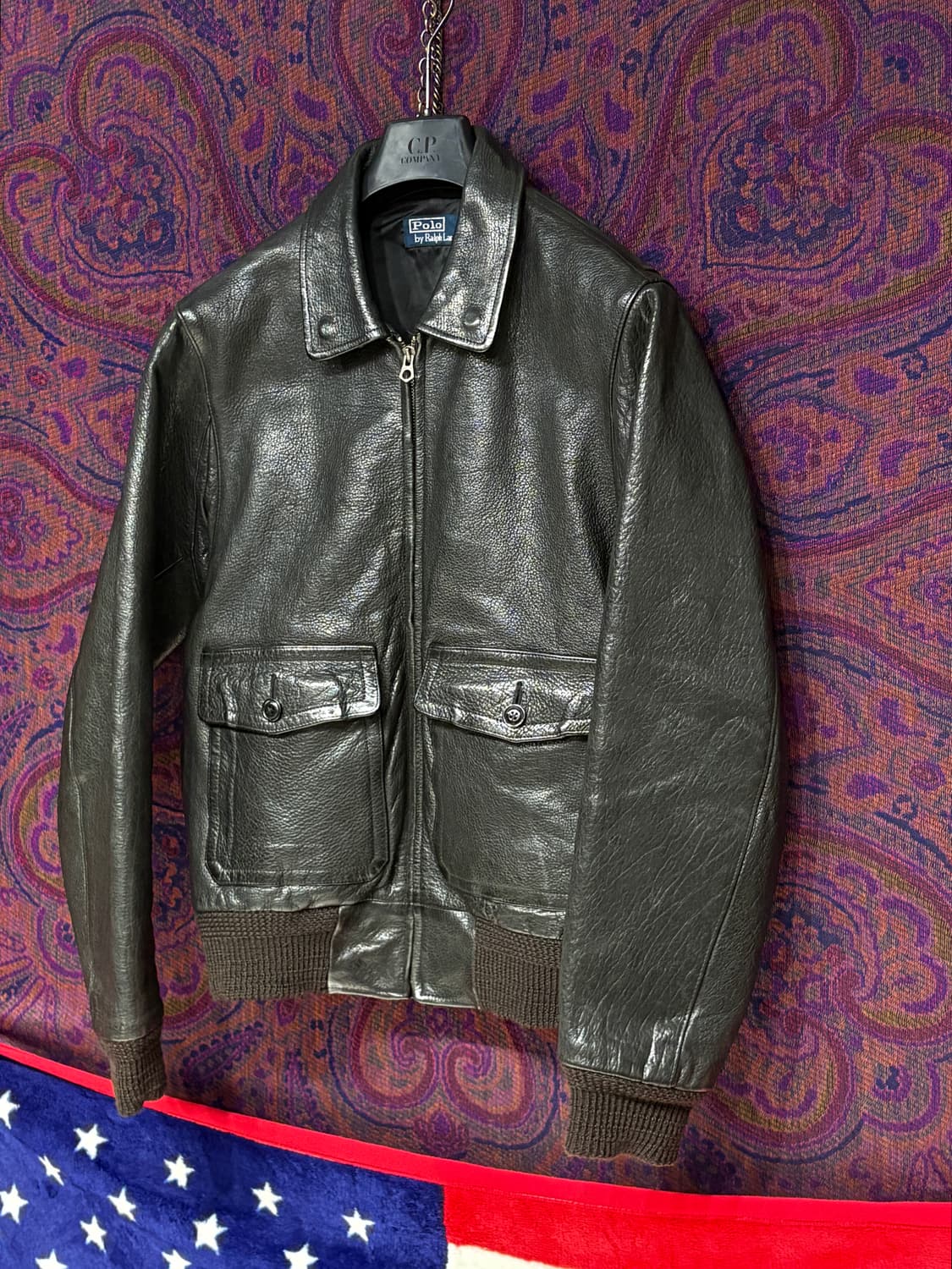 폴로 랄프로렌 a-2 가죽자켓 상품이미지2