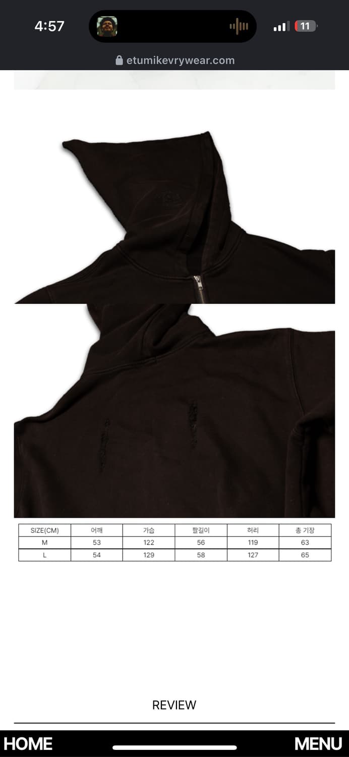 EMEW 에투믹에브리웨어 GOBLIN ZIP UP 상품이미지5