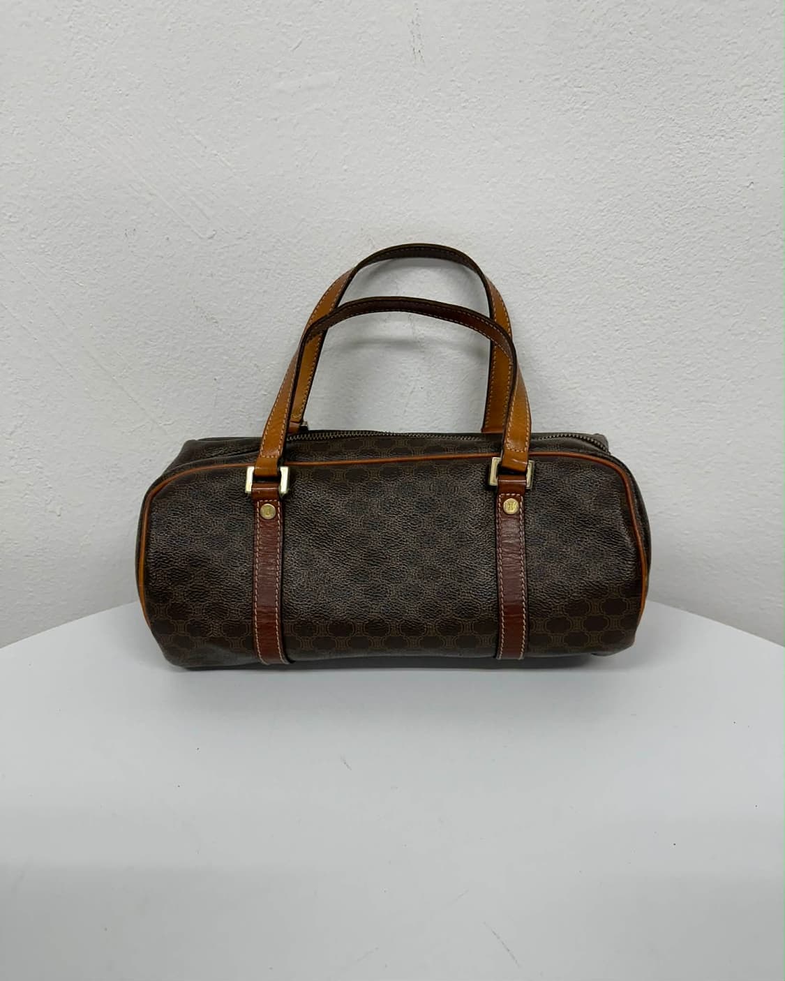 셀린느 빈티지 마카담 트리오페 미니 보스톤 토트백 상품이미지1