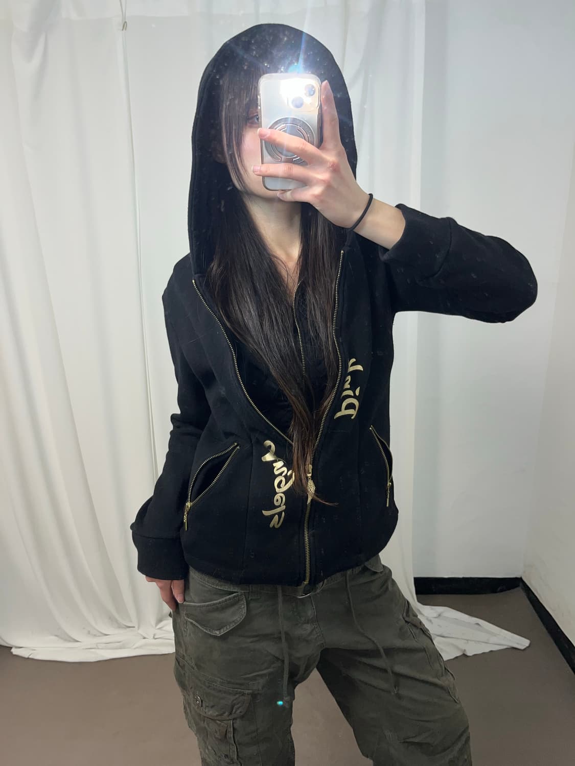 00‘s 백 패치 포인트 더블 후드집업 상품이미지3