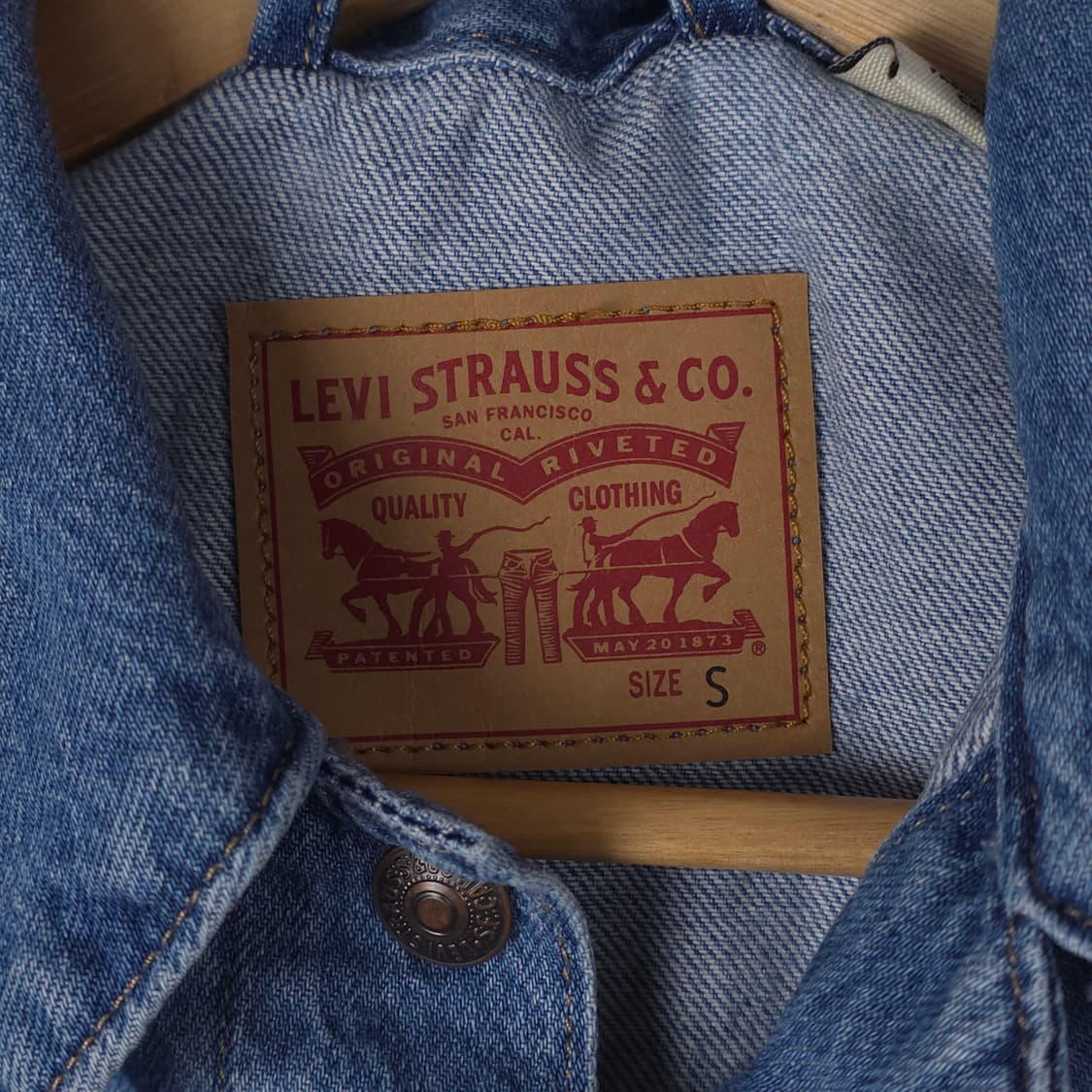 리바이스 데님자켓 연청~중청 (S) 상품이미지4