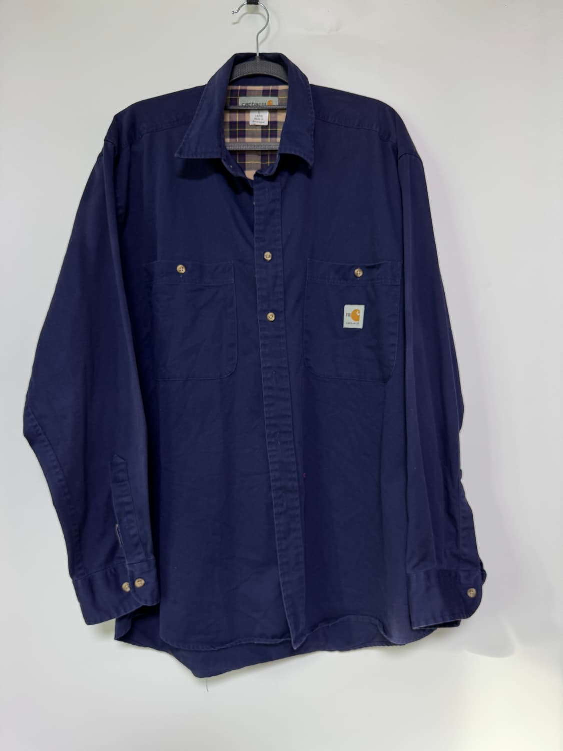 칼하트 네이비 워크 셔츠 100-105 상품이미지1
