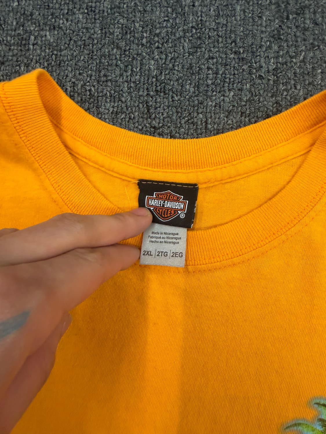 2XL) 할리데이비슨 빈티지 키웨스트 프린팅 반팔 티셔츠 상품이미지2