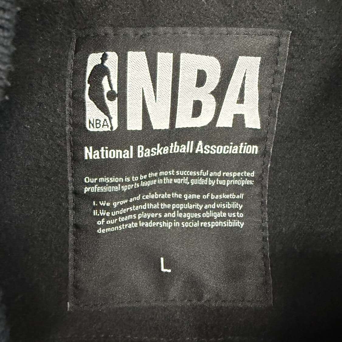 (L)엔베에이 NBA 시카고 불스 울 바시티 자켓(블랙) 상품이미지2