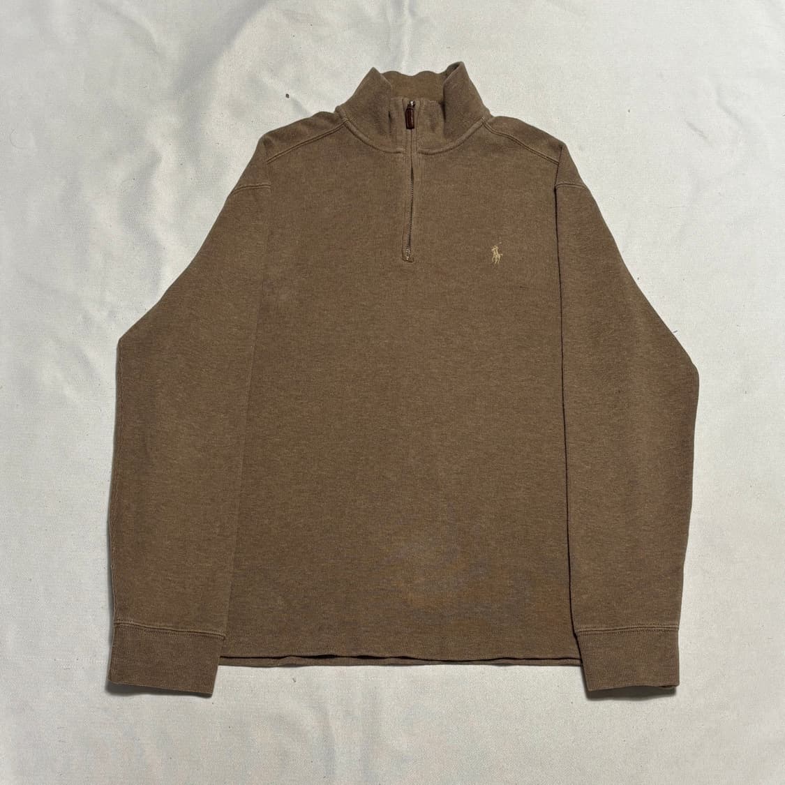 M 폴로랄프로렌 브라운 하프 반집업 니트  상품이미지2