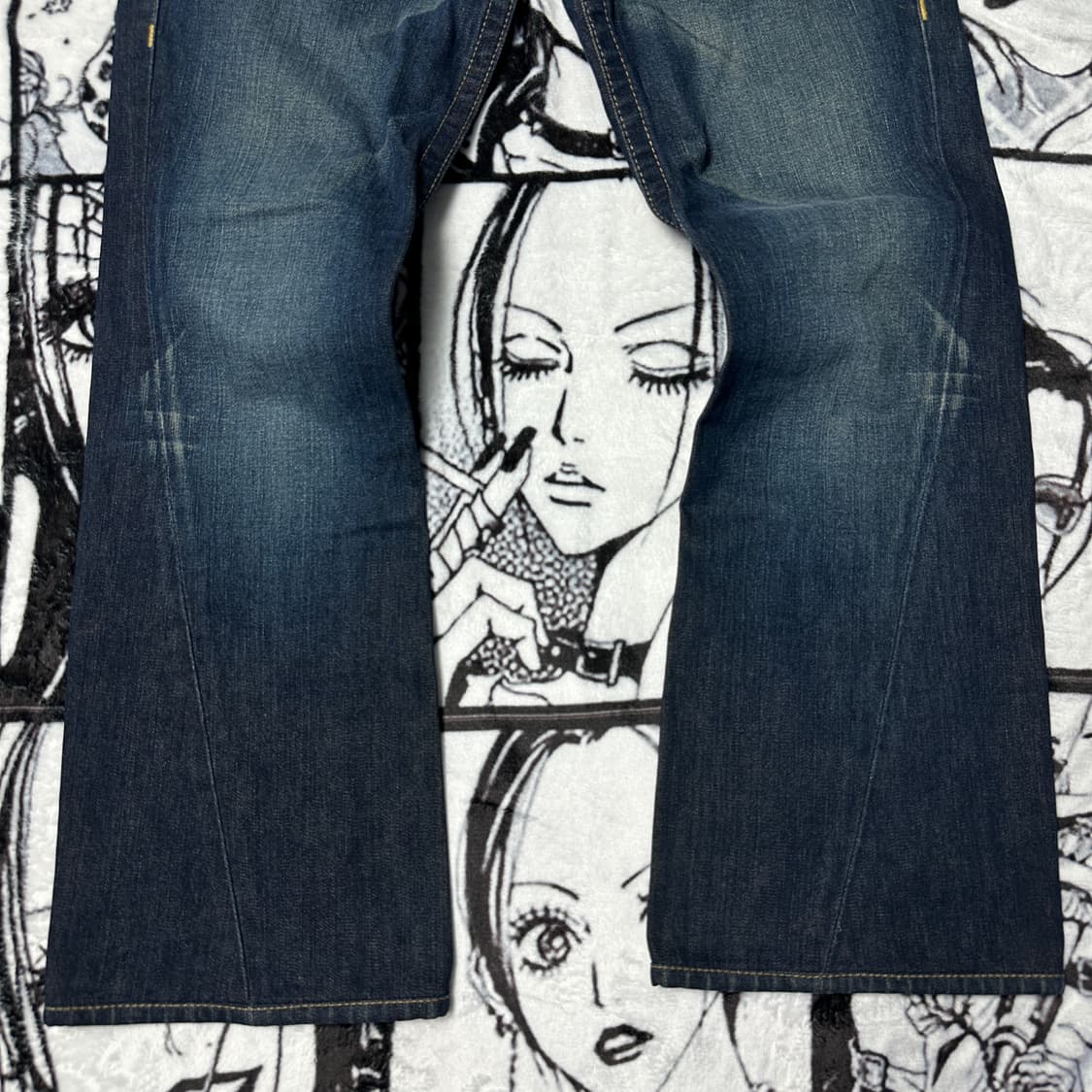 트루릴리젼 트루진 조이 JOEY 스터드 가죽 데님 팬츠 상품이미지7