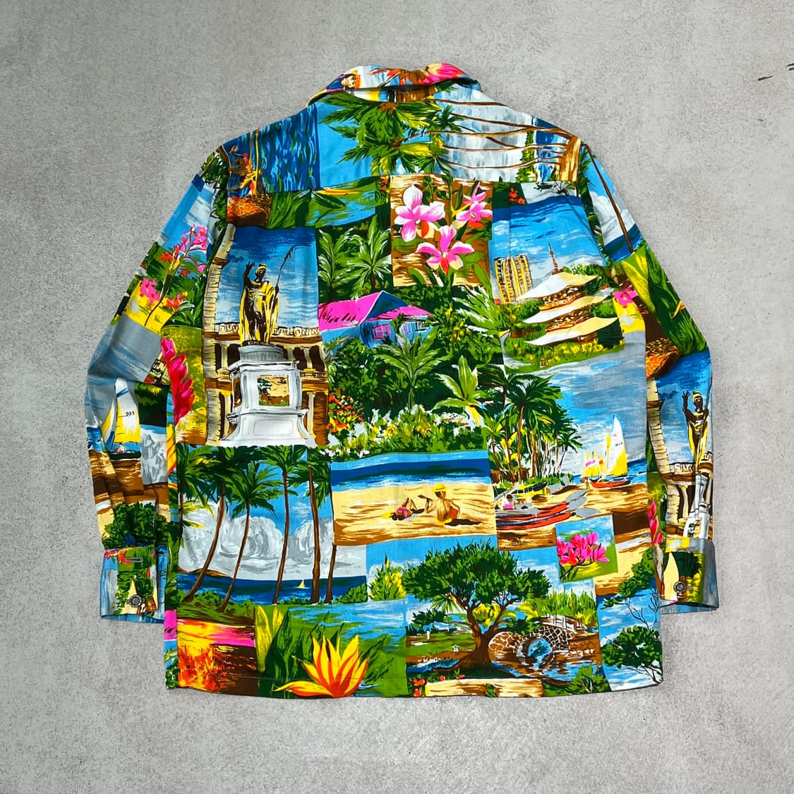 하와이안 긴팔 셔츠 s10329 상품이미지2