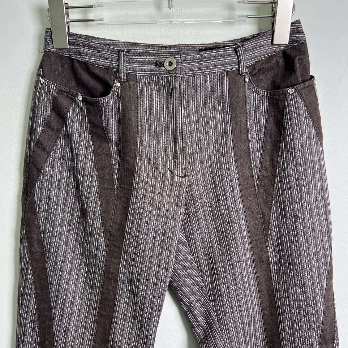 jpn vtg 빈티지 패널 스트라이프 팬츠  상품이미지4