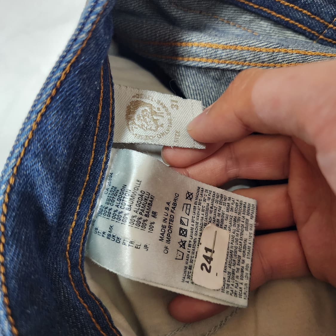 디젤 사파도 (Safado) 빈티지 중청 데님팬츠 상품이미지9