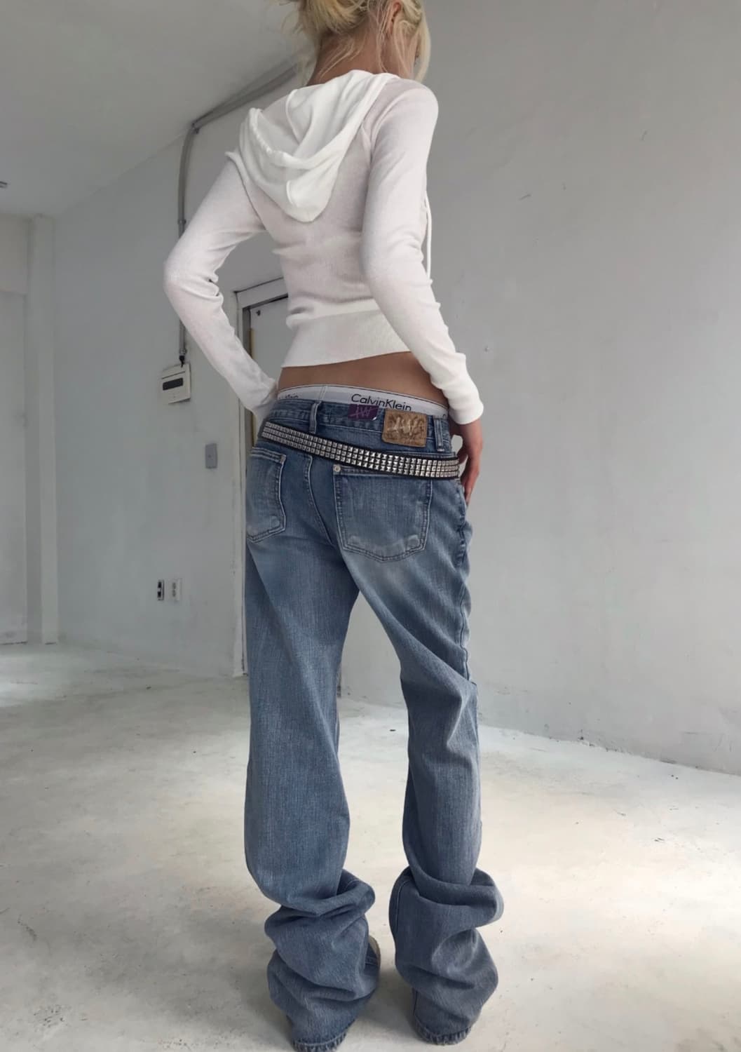 쿄이 스트레이트 진 STACKED LOW DENIM PT  상품이미지3