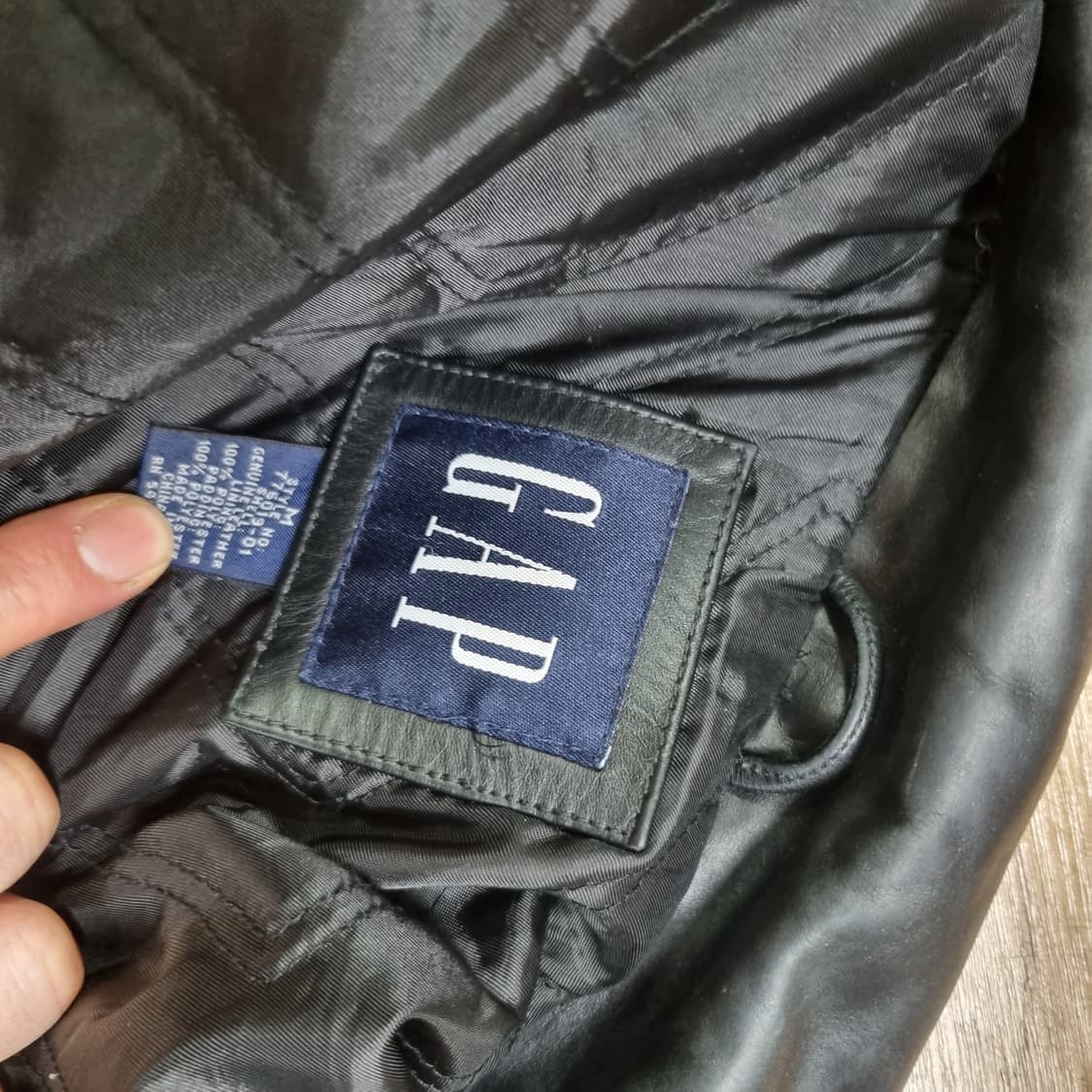 올드갭레더 자켓m 사이즈 블랙 상품이미지3