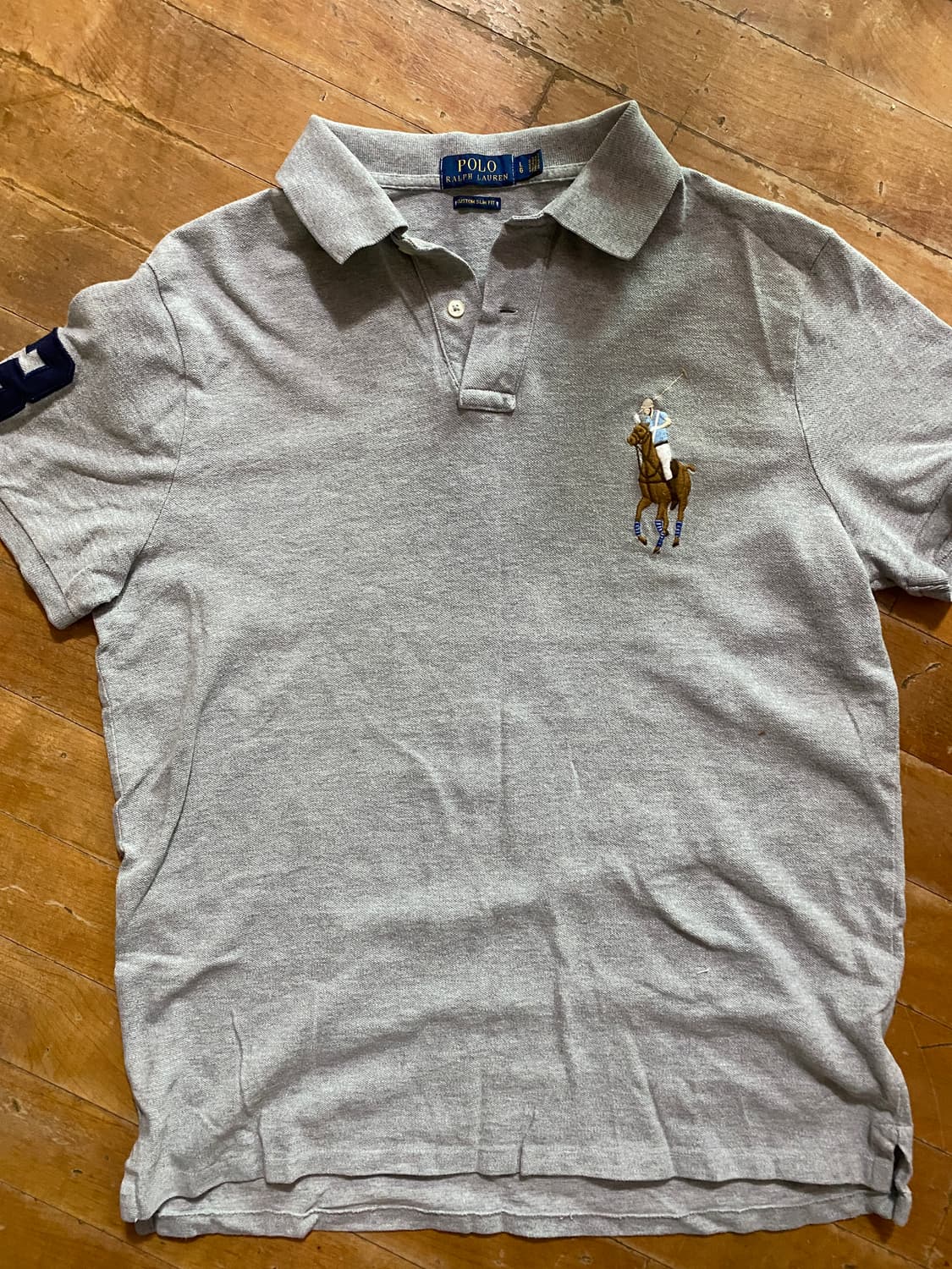 폴로 랄프로렌 커스텀 슬림핏 그레이 (100) 상품이미지1