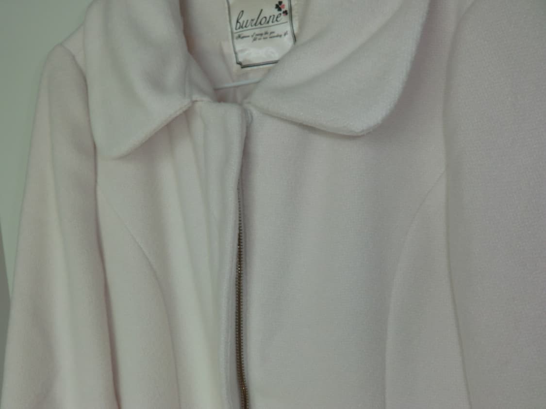 히메갸루 빈티지 코트 핑크 아이보리 딸기우유 퍼 상품이미지5