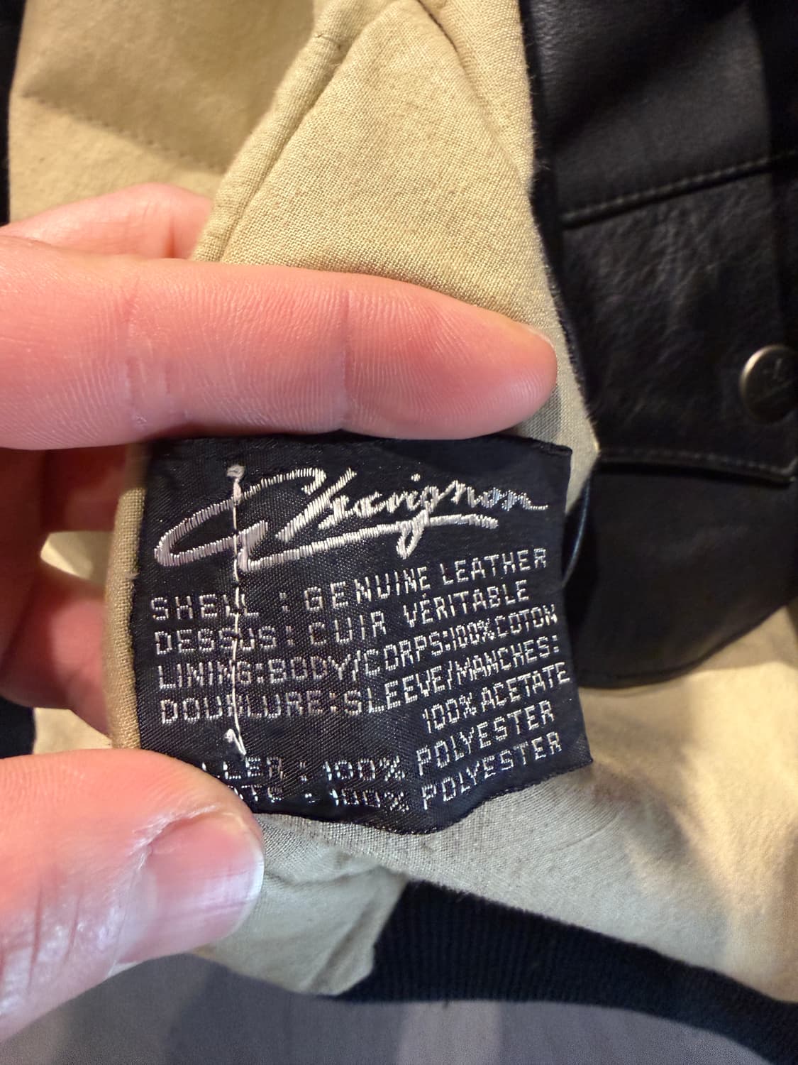 90s 쉐비뇽 소가죽 자켓 S(L) 상품이미지8