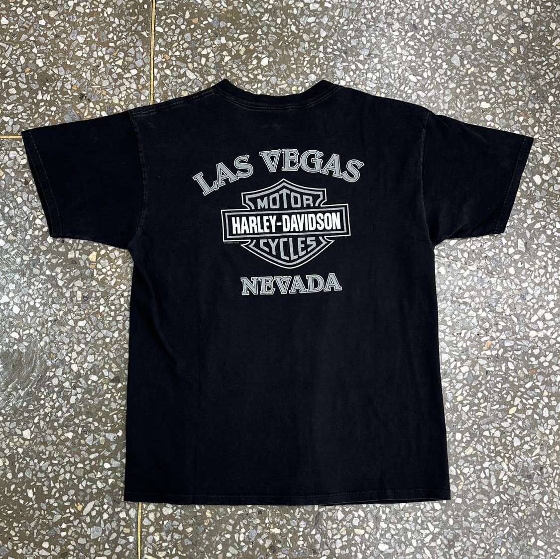 90s USA 할리데이비슨 이글 플레임 티셔츠 XL 상품이미지3