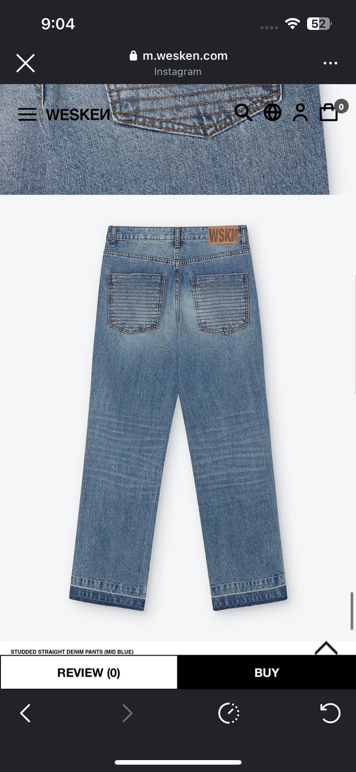 wesken 웨스켄 데님팬츠 xl사이즈 상품이미지4