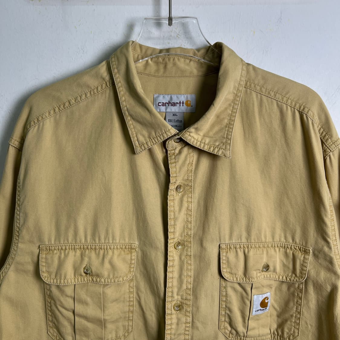 carhartt 칼하트 베이지 포켓 워크 셔츠 XL 상품이미지5
