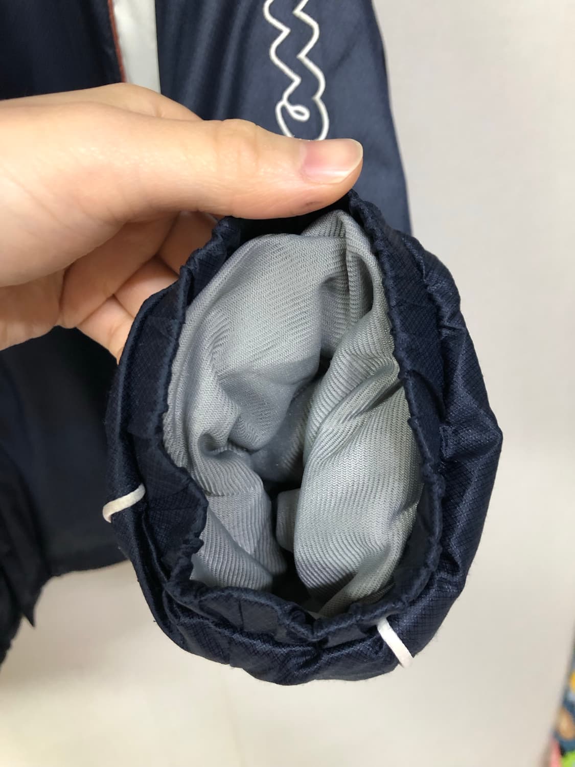 챔피온 오버핏 패딩 플리스 바람막이 자켓 _ 네이비 상품이미지4