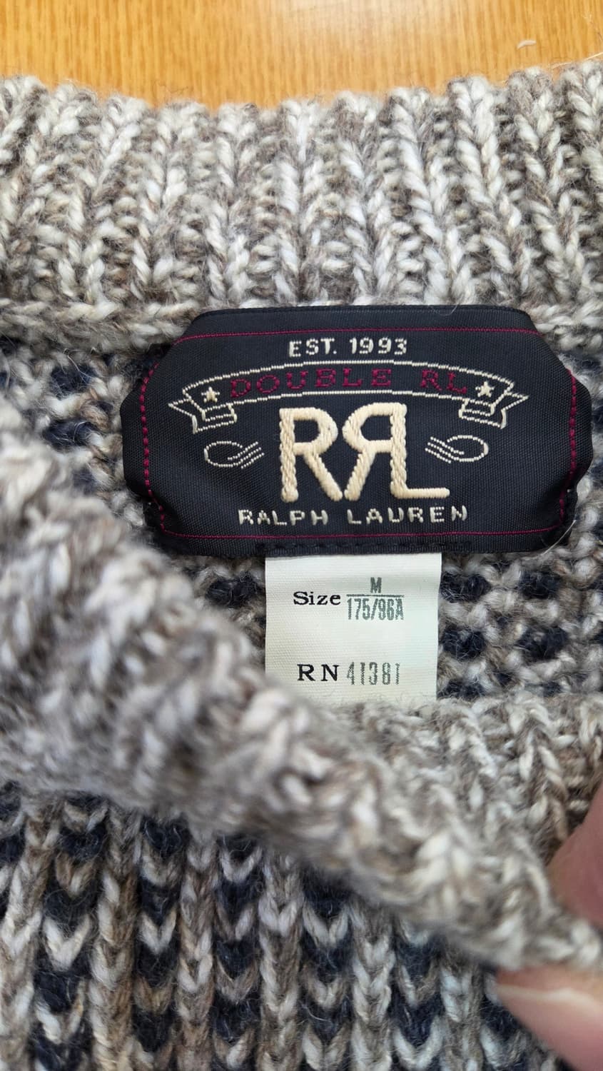 더블알엘 RRL 피셔맨 핸드니트 크루넥 S 상품이미지4