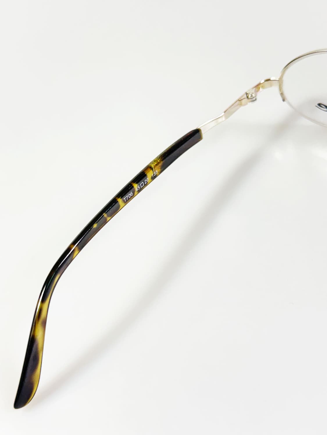 ESSE 실버톤 오벌 반무테 프레임 빈티지 안경 상품이미지7