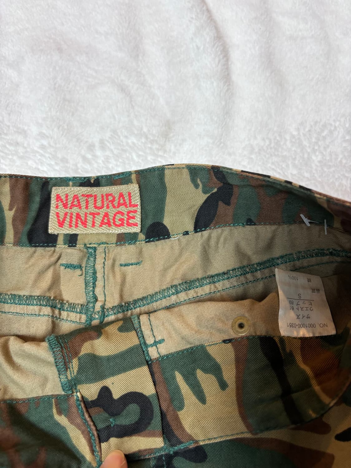 언발란스 카모 카고 스커트 상품이미지3