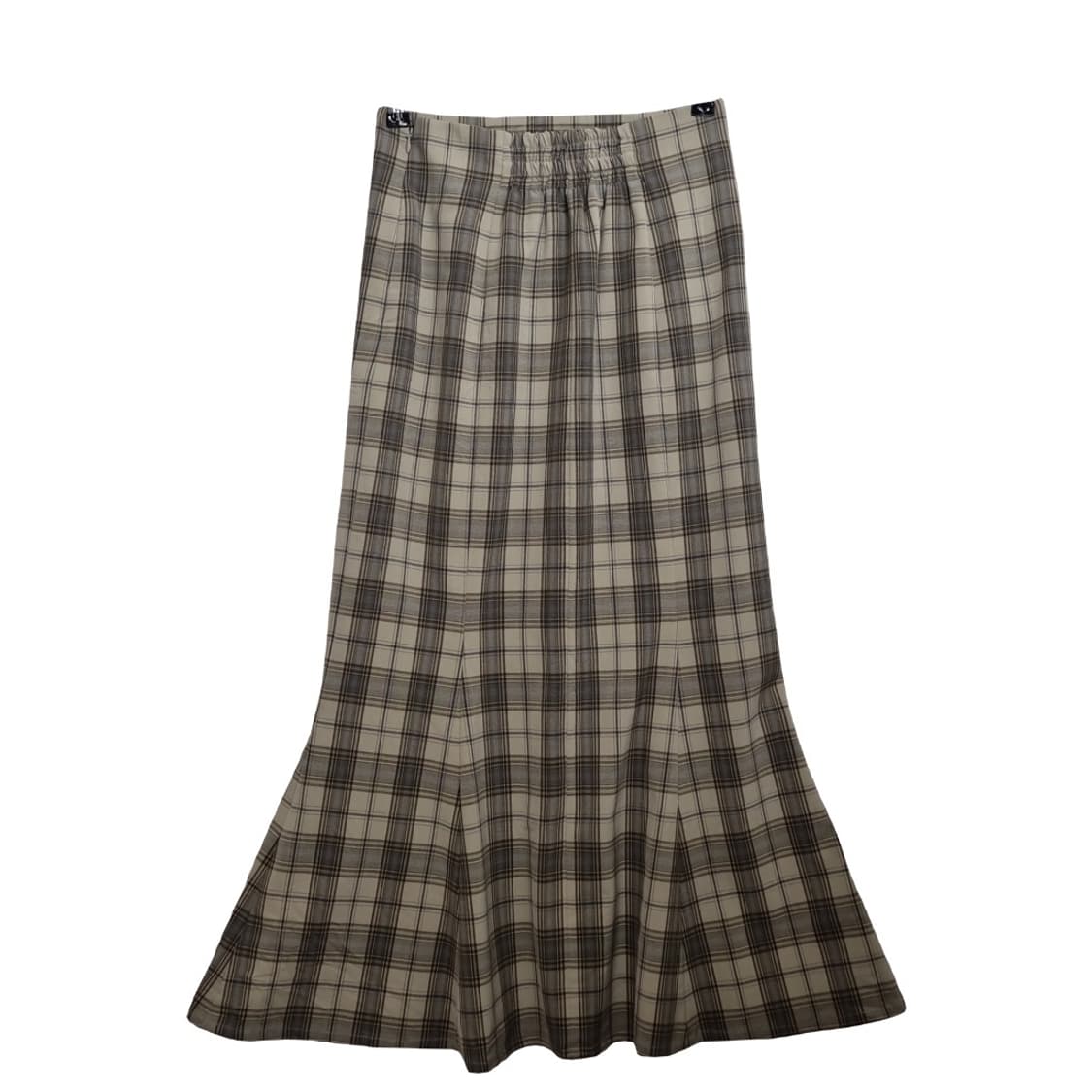 로리즈팜 베이지 밴딩 체크 머메이트 스커트 상품이미지2