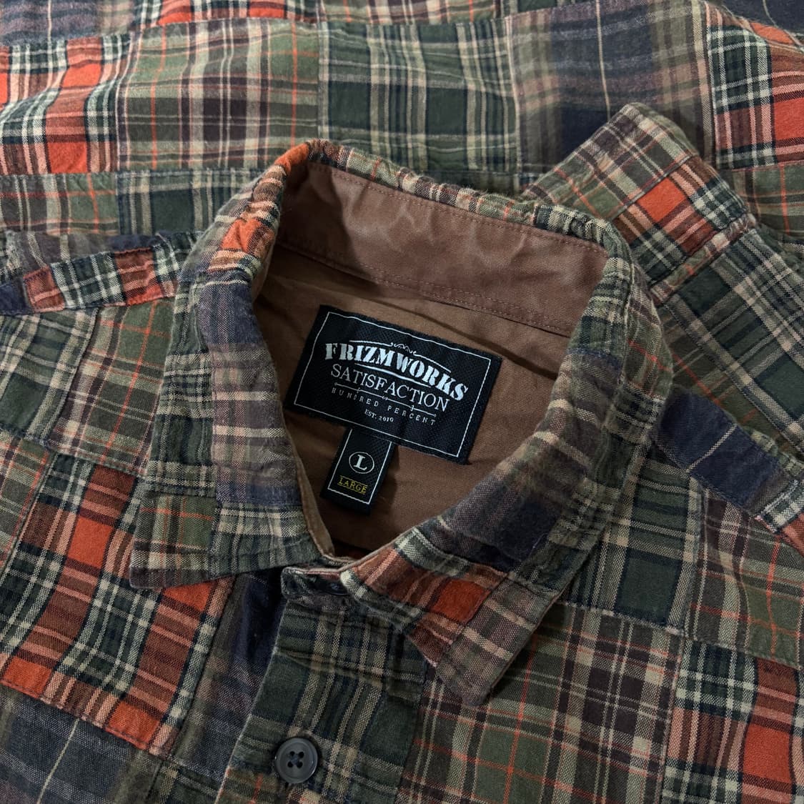 L 프리즘웍스 마드라스 체크 패치워크 셔츠 상품이미지4