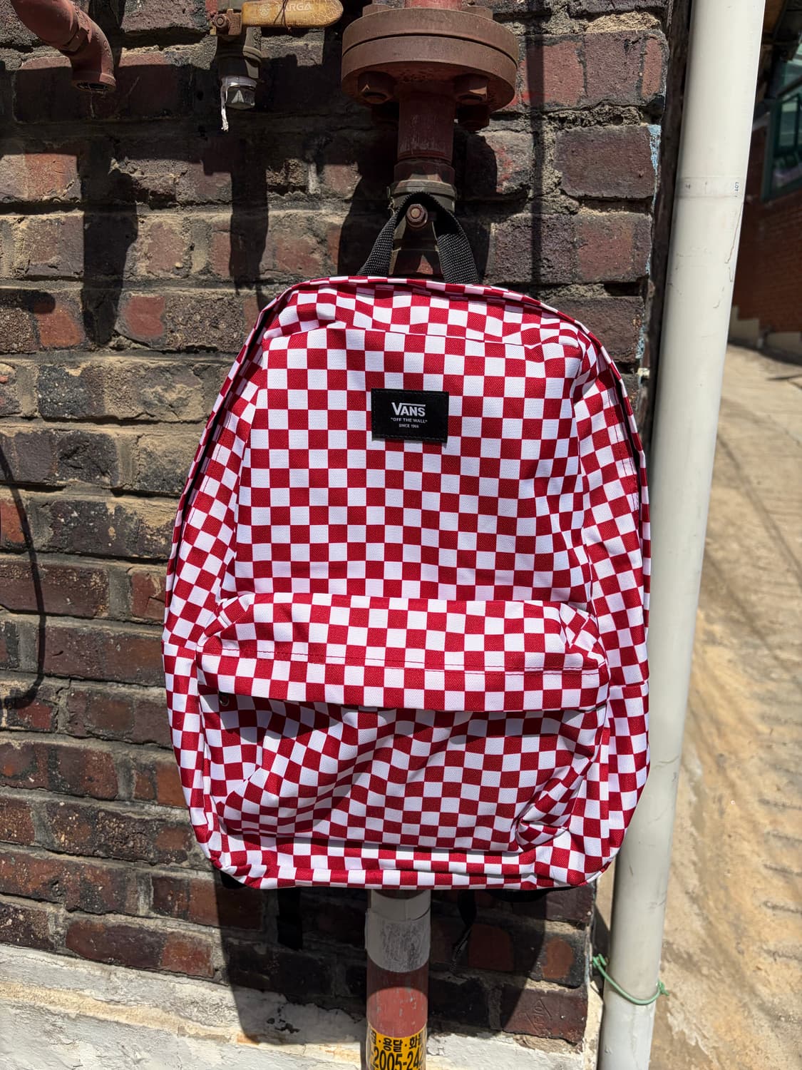 Vans 레드 체커보드 클래식 백팩 상품이미지1