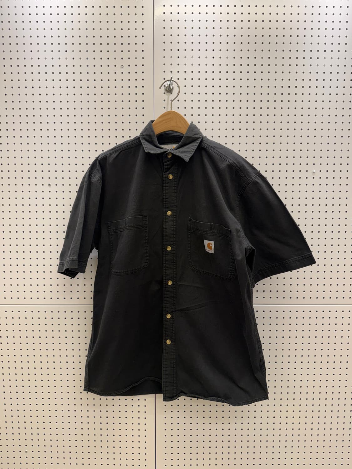 칼하트 반팔 워크셔츠 블랙 U1153 상품이미지2