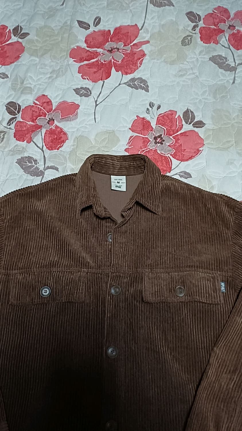 FP142 와이드 코듀로이남방 100 가슴60 기장73 상품이미지2