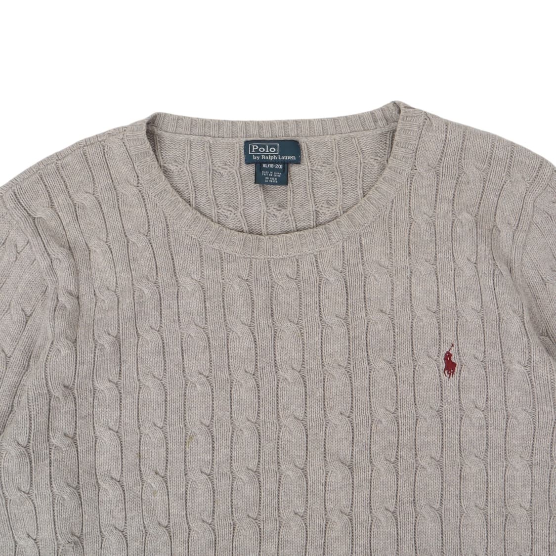 폴로 랄프로렌 그레이 케이블 니트 스웨터 상품이미지2