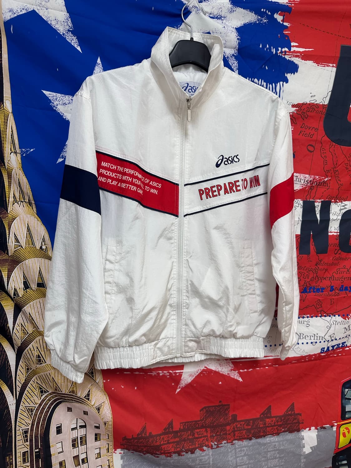 s급 올드스쿨 아식스 오버핏 바람막이 M95 상품이미지3