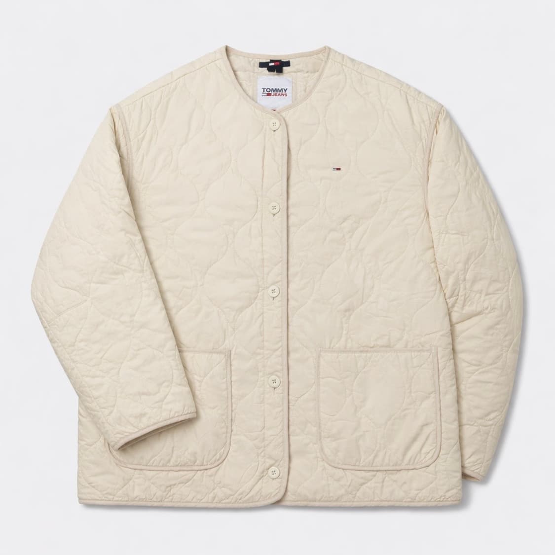 타미진스 여성 퀄팅 경량 자켓 크림 L 상품이미지1