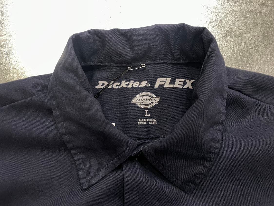(L) Dickies 디키즈 반팔 워크 셔츠 네이비 상품이미지8