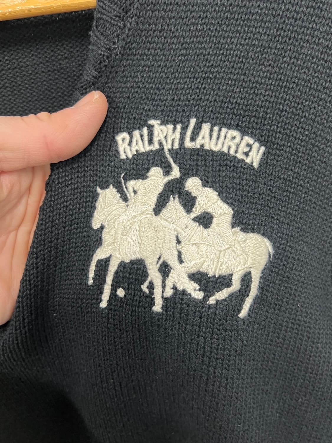 폴로 랄프로렌 빈티지 빅포니 브이넥 코튼 니트 상품이미지3