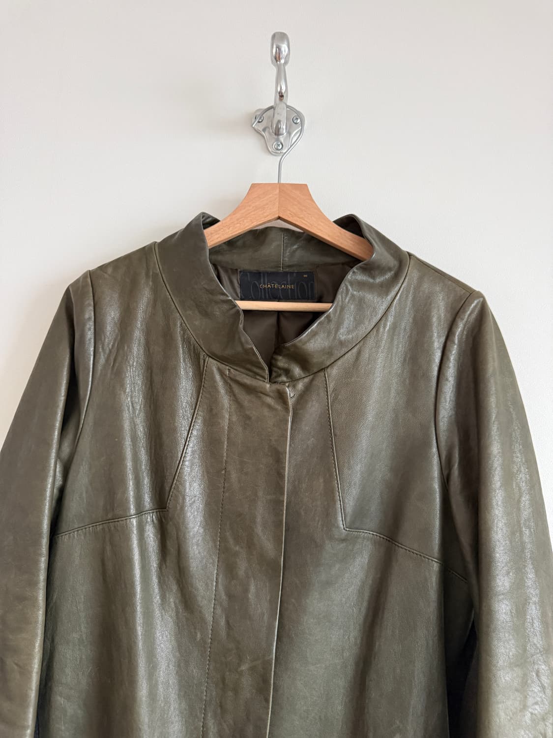 Pre owned 램스킨 레더 코트 상품이미지3