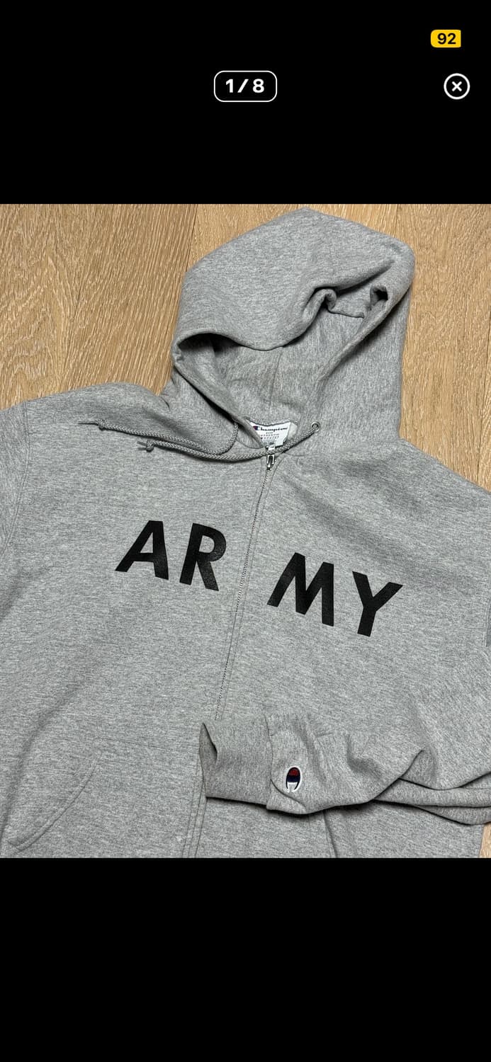 00s 빈티지 ARMY 후드집업 Champion 상품이미지1
