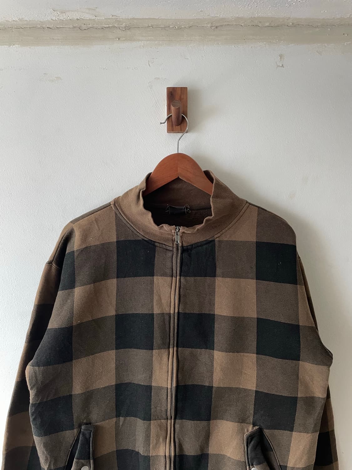 JPN Vintage Funky Bass Check Zip 상품이미지2