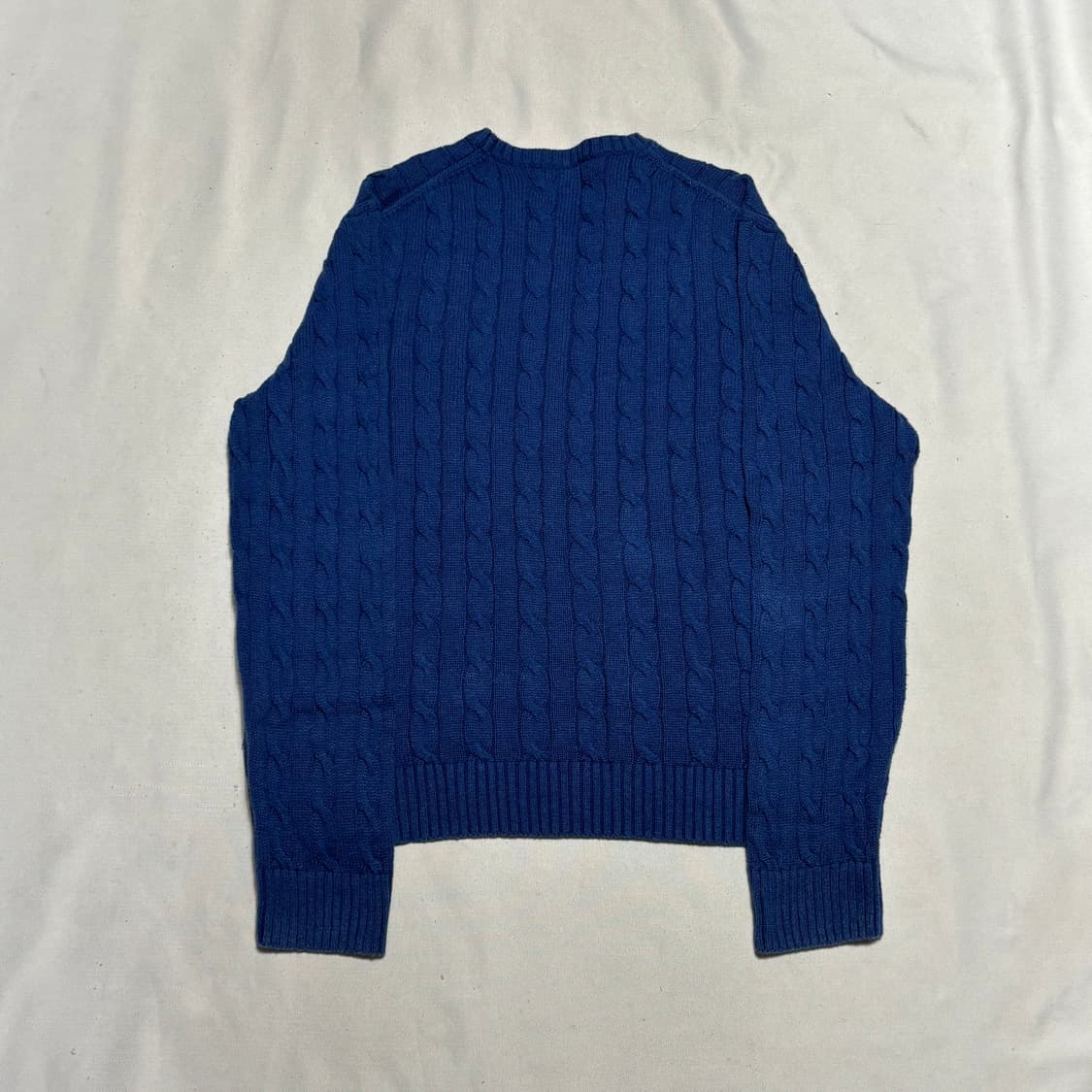 XL 폴로랄프로렌 블루 케이블 니트 상품이미지3