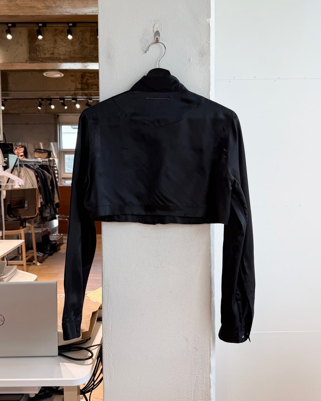 mm6 블랙 아세테이트 셔츠 원피스  상품이미지7