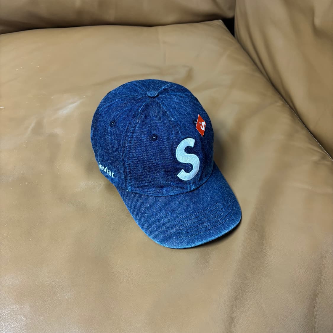 슈프림 S로고 6패널 볼캡 모자 22ss 케블라 데님 상품이미지1