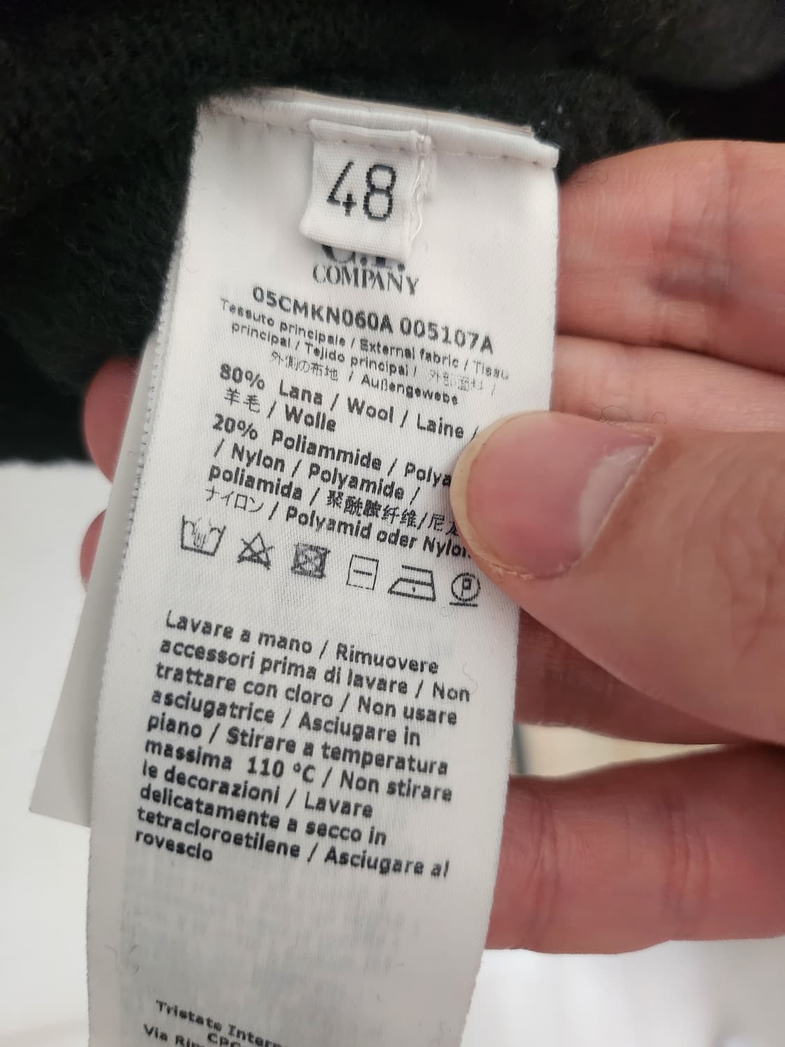 씨피컴퍼니 반집업니트 48사이즈 상품이미지5