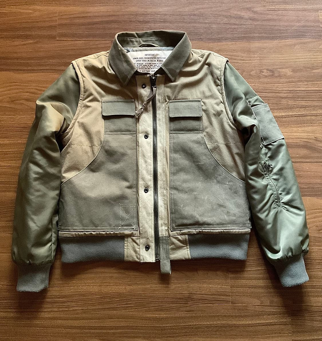 o.files ojardorf  MILITARY BOMBER 봄버 자켓 상품이미지5