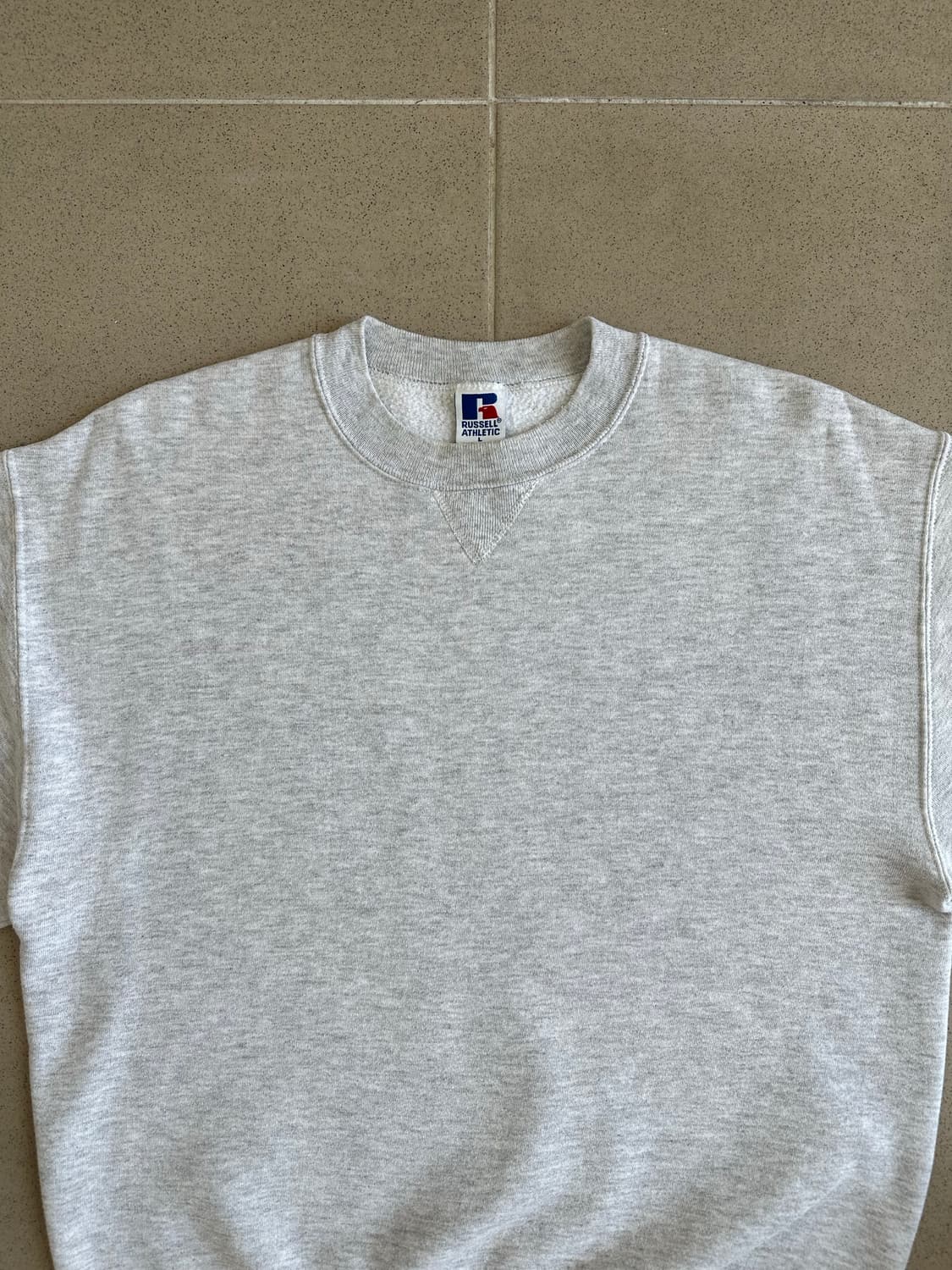 90s 빈티지 러셀 스웻셔츠 밝은그레이 L USA 상품이미지4