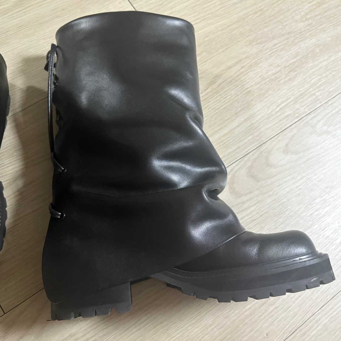 트리밍버드 Folded Lace-up Cowhide Boots 230 상품이미지3