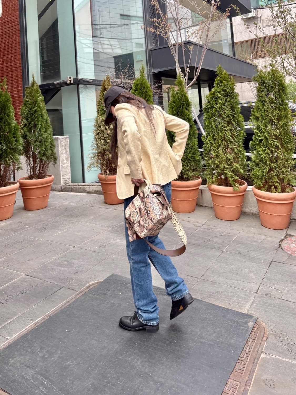 아크네 페이톤 Acne Patchwork Python Tote Bag 상품이미지7